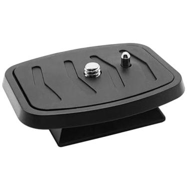 Imagem de IOUALEY Placa de liberação rápida de 44 mm, adaptador de montagem de tripé universal QB-4W para tripés selecionados com slot de montagem de 44 mm x 44 mm - placa base de montagem da câmera