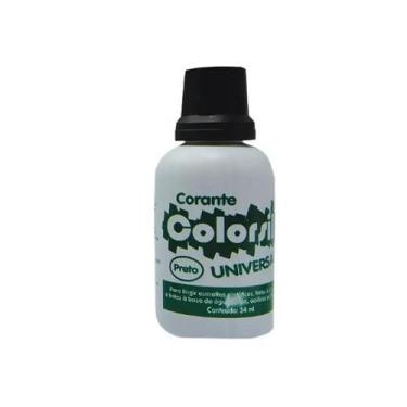 Imagem de Kit 8 corante colorante de tinta universal colorsil preto 34ml