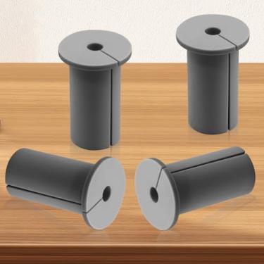 Imagem de Kit de roteamento de ilhós de 4 peças para Starlink, ilhós de parede para cabos, capa de orifício de parede compatível com suporte Starlink para proteger cabos, buchas de cabo para furo de parede de