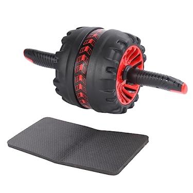 Imagem de GALPADA Rolo de exercício abdominal de recuperação automática com roda de borracha antiderrapante, equipamento de fitness para treinamento de força do núcleo, inclui joelheira para treino em casa