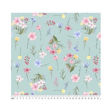 Imagem de Tecido Tricoline Digital Floral Petúnia - 50 x 150 cm - Artesanalle Te