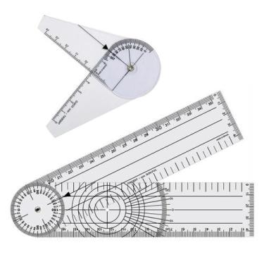 Imagem de Kit Fisioterapia Goniômetro Grande Pequeno Avaliacao Fisica - PA MED