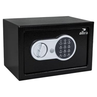 Imagem de Cofre Eletrônico em Aço com Teclado Senha + Chaves Alira Home MR-BX-00
