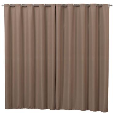 Imagem de Cortina 2 Metros Blackout Cortaluz MR 100% Poliéster - Avelã