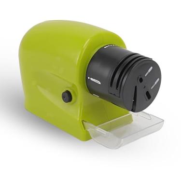 Imagem de ASHATA Apontador de Faca Elétrica, Apontador Profissional de Faca de Cozinha de 2 Estágios Com Roda de Moagem de Adamas para Facas Tesouras Com Tesoura de Fenda