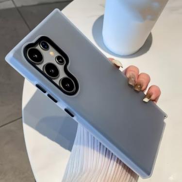 Imagem de MVVKKY Capa rígida 2 em 1 para Samsung S24Plus, cor de doce, fosca e gelatinosa (para Samsung S24Plus/preta)