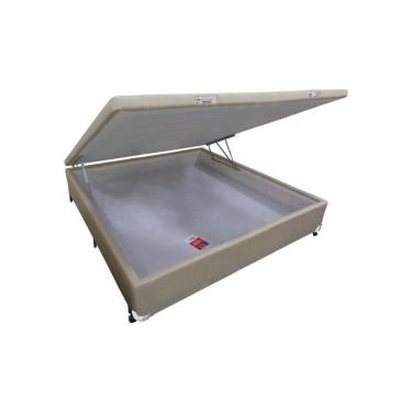 Imagem de Cama Box Baú Casal Linho Clean (138x188x35) - Castor