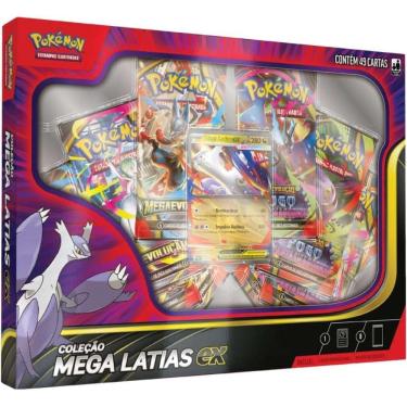 Imagem de Box Pokemon Coleção Mega Latias Ex 49 Cartas Copag TCG