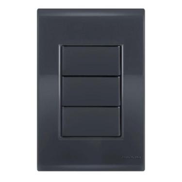 Imagem de Placa Cega 4X2 - Tramontina Liz Grafite - Tlg035