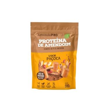 Imagem de AmendoPro – Pó de Proteína de Amendoim – Nutrição Vegetal com Alto Teor de Proteína – Rico em Fibras e Minerais Essenciais (900 g, Paçoca)
