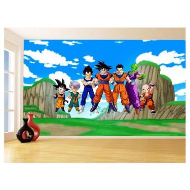 Imagem de Papel De Parede Dragon Ball Goku Vegeta Anime 3,5M Dbz437 - Você Decor