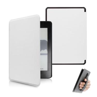 Imagem de Yzlvigrous Capa de Padrão Cruzado para Kindle Paperwhite 10ª Geração 2018, Cobertura Ultra Fissa PU de 6 Polegadas com Sono Automático e Acordar, Design de Correia Manual, Modelo: PQ94WIF