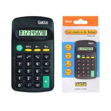 Imagem de Calculadora De Bolso Com Display 8 Dígitos - Gatte Ref.16000 - Matte