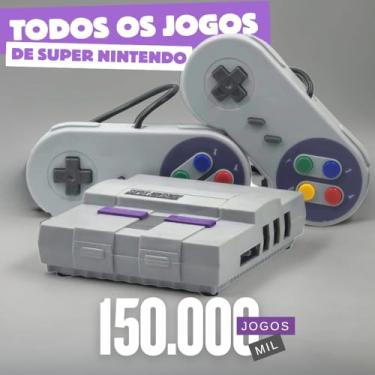 Imagem de Game Retro Mini Super Nintendo + 150.000 mil Jogos + 2 Controles + todos os Jogos de Snes