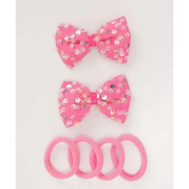 Imagem de Kit 6 Peças Presilhas E Elásticos De Cabelo Infantil M-92088 - MARISA,