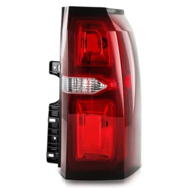 Imagem de F CARFITTING Conjunto de luz traseira compatível com Chevy Suburban Tahoe 2015-2020, lâmpada de freio com LED DRL substituição traseira direita do lado do passageiro GM2801264 23407433 84467059