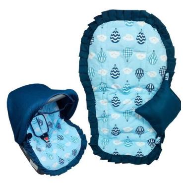 Imagem de Kit Capa de Bebê Conforto + Capa de Carrinho + Jogo Protetor de Cinto 