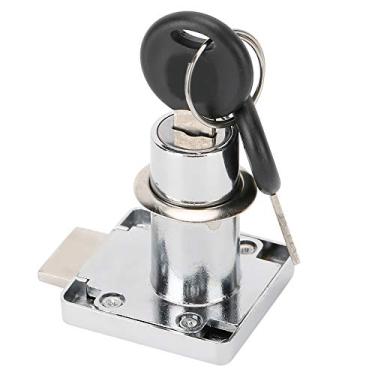 Imagem de YOUTHINK Fechadura de Gaveta de Mesa, Liga de Zinco, Fechadura de Armário de Escritório de 3 Unidades Com Chaves, Tamanho de Furo de 18 Mm para Uso Doméstico ou de Escritório