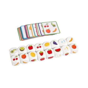 Imagem de menolana Jogo de Dados Infantil com Cubos de Madeira para Viagem - Brinquedo Educativo Portátil que Ajuda a Aprender, Concentrar e Desenvolver Habilidades -