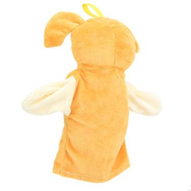 Imagem de Generic Bonecas de Pelúcia para Bebês, Fantoches de Dedo, Bonecos de Manga, Animal, Mão, Brinquedos Educativos para Crianças, Amarelo, 10.2x9,0 Polegadas, para Atividades de (Cachorro Amarelo)