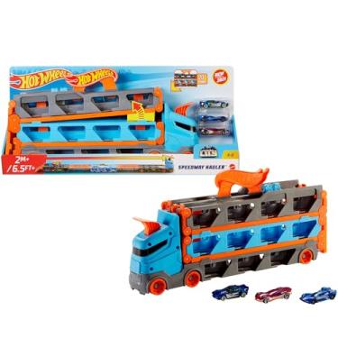 Imagem de Hot Wheels City Pista de Brinquedo Reboque de Pista de Corridas para crianças a partir de 4 anos