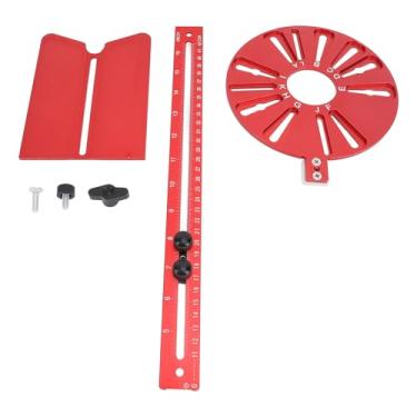 Imagem de Hilitand Suporte de Ranhura para Fresagem de Roteador, Gabarito para Carpintaria de Liga de Alumínio 3 Em 1 Com Design Destacável para Placa de Flores Decorativa de MDF para Carpintaria