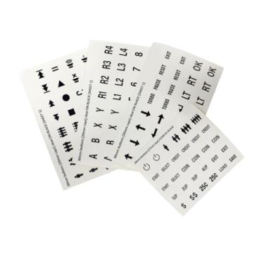 Imagem de Arcade Buttons Decals,Game Button Stickers Arcade Button Cap Labels,24mm/30mm Sizes,Remote Control Stickers