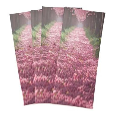 Imagem de xigua Conjunto de 6 panos de prato de cozinha com árvores de cerejeira, macios e altamente absorventes de secagem rápida para limpeza de pratos e limpeza manual, 71 x 45 cm