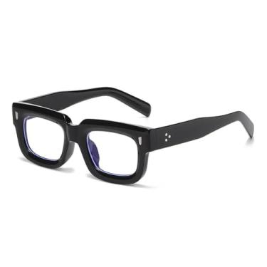 Imagem de Óculos de Sol Masculinos Pequenos com Lentes Transparentes e Proteção UV400, Rebites e Degradê, Estilo Punk Feminino, Ideais para Esportes ao Ar Livre, Corrida e Ciclismo, Cor Preta e Transparente