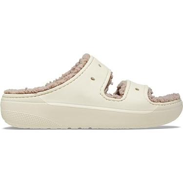 Imagem de CROCS Classic Cozzzy Sandal - Bone/Mushroom - M5W7, 207446-2YC-M5W7, Unisex Adult, Bone/Mushroom, M5W7