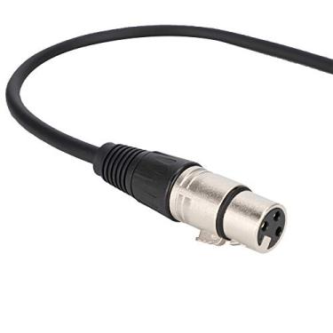 Imagem de GLOGLOW Cabo Adaptador Profissional de áudio Estéreo para XLR Balanceado de 3,5 Mm, Conversor Blindado de Liga de Zinco, 30 Cm, Banhado a Ouro, para Gravação de Microfone de Câmera DSLR