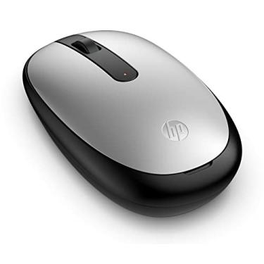 Imagem de Mouse Sem fio HP 240 - Conexão Bluetooth 5.1, com Design Ambidestro Elegante, Sensor Óptico de até 1600 DPI, Compatível com Windows 10/11, macOS, Chrome OS, Prata (43N04AA)