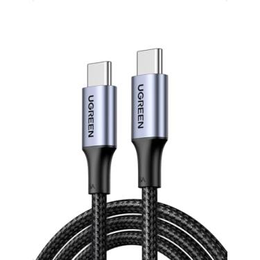 Imagem de UGREEN Cabo USB C 1m 100W, Carregamento Rápido, Nylon Trançado, Compatível com iPhone 16(Plus/Pro/Pro Max)/15, MacBook Pro, iPad Pro, Dell XPS, Galaxy S25/S24/S23/S22 Ultra, Pixel, Preto
