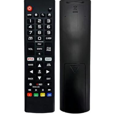 Imagem de Controle Remoto Universal para Smart TV LG, Design Ergonômico, Botões de Atalho para Netflix e Amazon, Pronto para Uso, Compatível com Diversos Modelos (Controle Remoto P/Tv Smart LG)