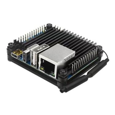 Imagem de Capa de liga de alumínio, capa de placa de desenvolvimento com recortes precisos de resfriamento passivo para Orange Pi Zero 3