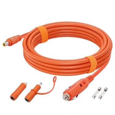 Imagem de KSK Cabo de carregamento de carro 14AWG de 79 polegadas com plugue de isqueiro DC7909/DC8020/5525, compatível com Jackery Explorer série 3000–160, Goal Zero Yeti e estações elétricas portáteis Aker