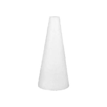 Imagem de Cone de isopor 30 cm decoração de ambiente e festas - ISOBIZ