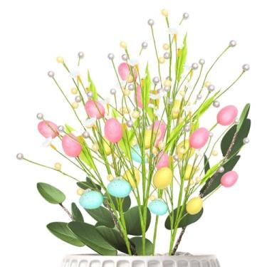 Imagem de Varetas de Ovos de Páscoa,Decoração Requintada de Flores de Primavera - Decoração de Páscoa | Para Arranjos em Vasos e Cestos de, Centros de Mesa para Interior e Exterior em Festas