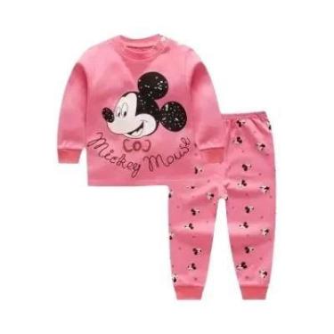 Imagem de Conjunto De Pijamas De Algodão Para Menina Bebê Outono Inverno Recém-N