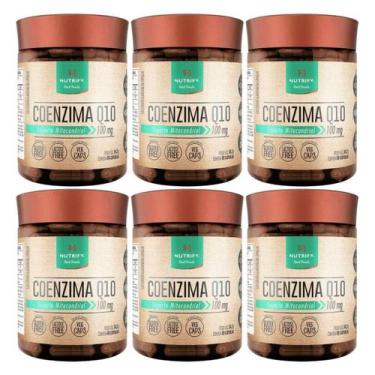 Imagem de Kit 6 Suplemento Em Cápsulas Nutrify Coenzima Q10 100MG