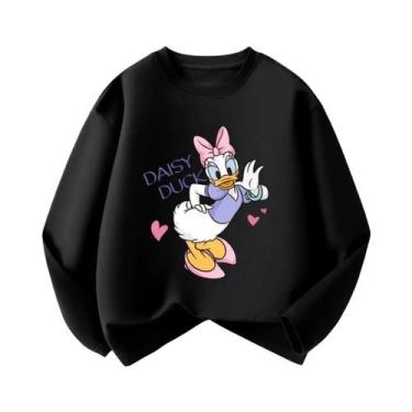 Imagem de Camiseta Infantil Preta De Manga Longa Com Estampa Do Mickey Casual Es