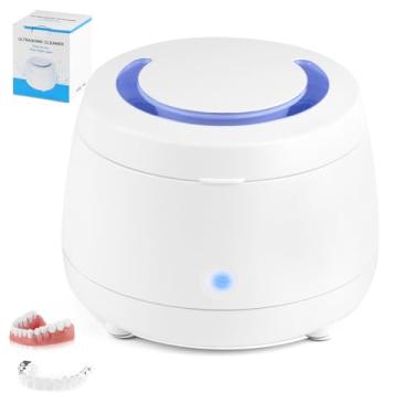 Imagem de 110V, ABS com Aço Inoxidável 304, 43kHz, Limpador Ultrassonico, Máquina de Limpeza Ultras de Alta Frequência Doméstica Mini Máquina de Limpeza Ultras Portátil, para Joias Óculos Escova de Dentes