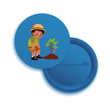 Imagem de Broches Personalizados em Kit, Diversos Designs e Cores, Para Eventos e Uso Pessoal, Kits de 10 a 50 Unidades (10, Azul)