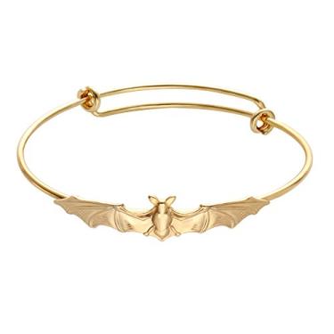 Imagem de Pulseira ajustável com arame expansível Senfai sem níquel, morcego vampiro