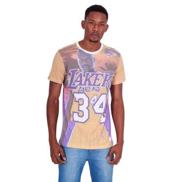 Imagem de Camiseta Mitchell & Ness Estampada City Pride Los Angeles Lakers Masculino-Masculino