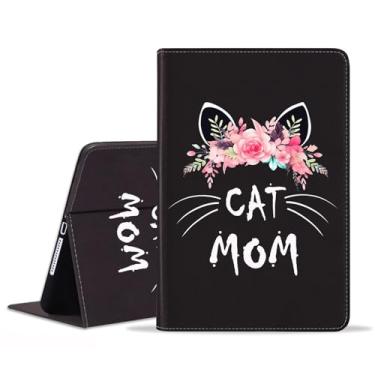 Imagem de FVAENDHIO Capa para Samsung Galaxy Tab A11 Plus/ A11+ 27.9 cm 2025 / A9+/A9 Plus 2023, capa protetora de couro, capa inteligente com suporte ajustável para despertar/despertar automático, mãe de gato