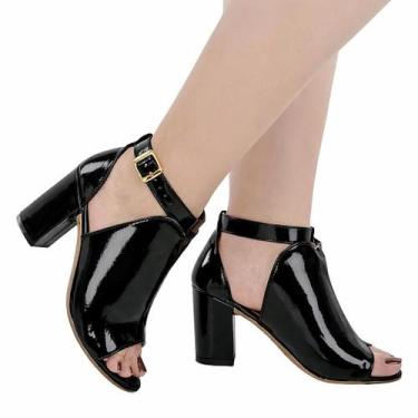 Imagem de Sandália Feminina Madale Ankle Boot Elegante Moda Confortável, Preto v