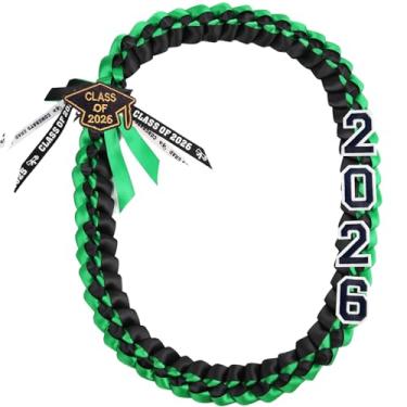 Imagem de FOMOMDI Colar trançado de formatura 2026 Leis para graduação, para estudantes universitários, materiais de festa de pós-graduação, 2026, Poliéster, Sem Pedra Preciosa