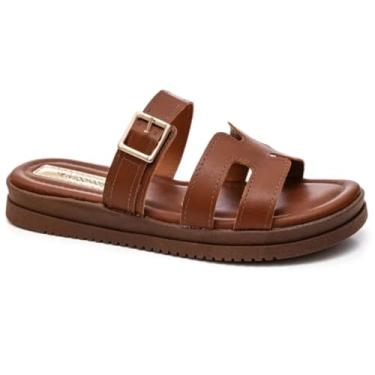 Imagem de Sandália Papete Rasteira Mississipi - Caramelo