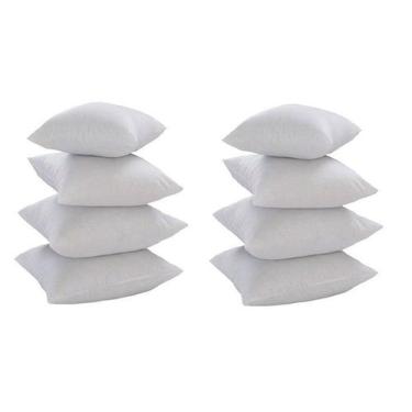 Imagem de Kit Com 8 Refis De Almofada 50x50 Silicone Para Capas 45cm - RT